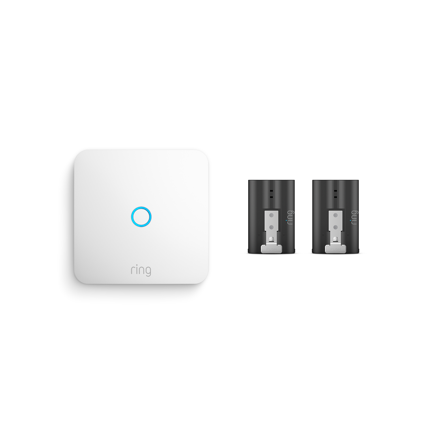 Weiß:Ring Intercom + Schnellwechsel-Akkupack