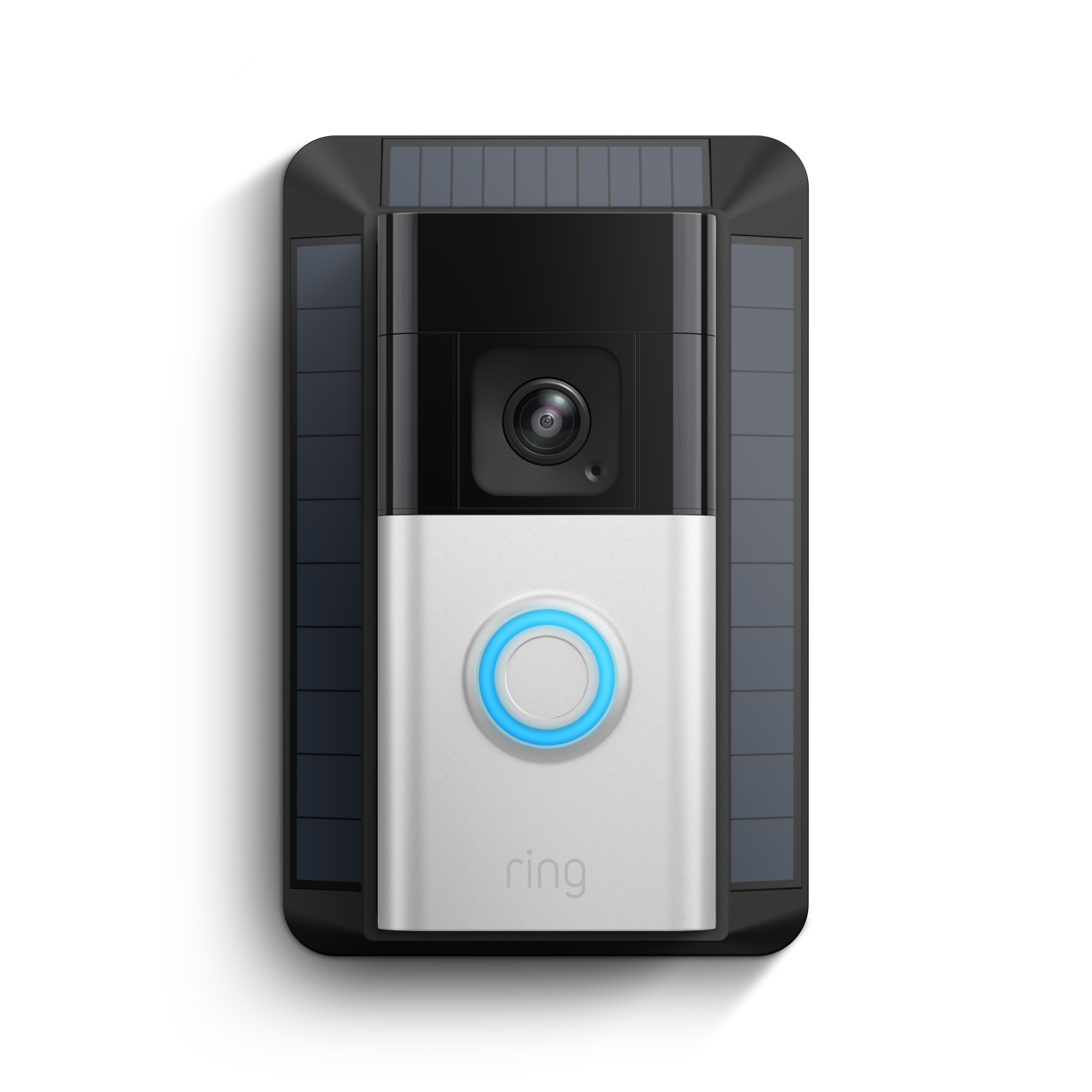 Nickel matt:Akku-Videotürklingel Pro + Solarladegerät 2. Gen. (Battery Video Doorbell Pro + Solarladegerät 2. Gen.)