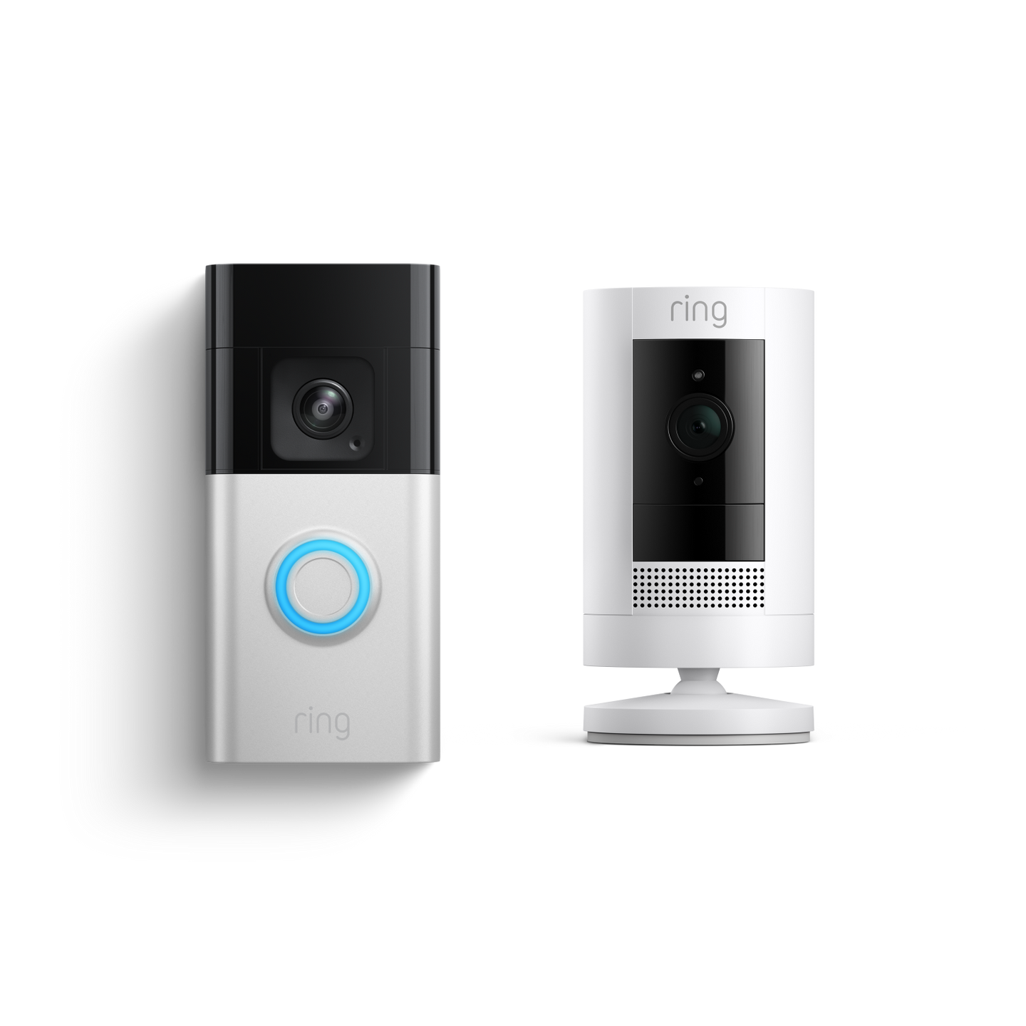 Nickel matt:Akku-Videotürklingel Pro + Außenkamera Akku (Battery Video Doorbell Pro + Stick Up Cam)