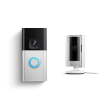 Nickel matt:Akku-Videotürklingel Pro + Innenkamera 2. Gen. (Battery Video Doorbell Pro + Indoor Camera 2. Gen.)