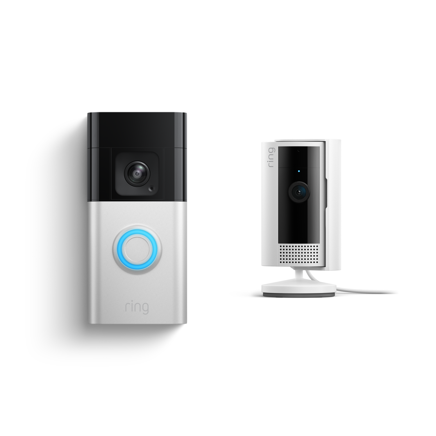 Nickel matt:Akku-Videotürklingel Pro + Innenkamera 2. Gen. (Battery Video Doorbell Pro + Indoor Camera 2. Gen.)