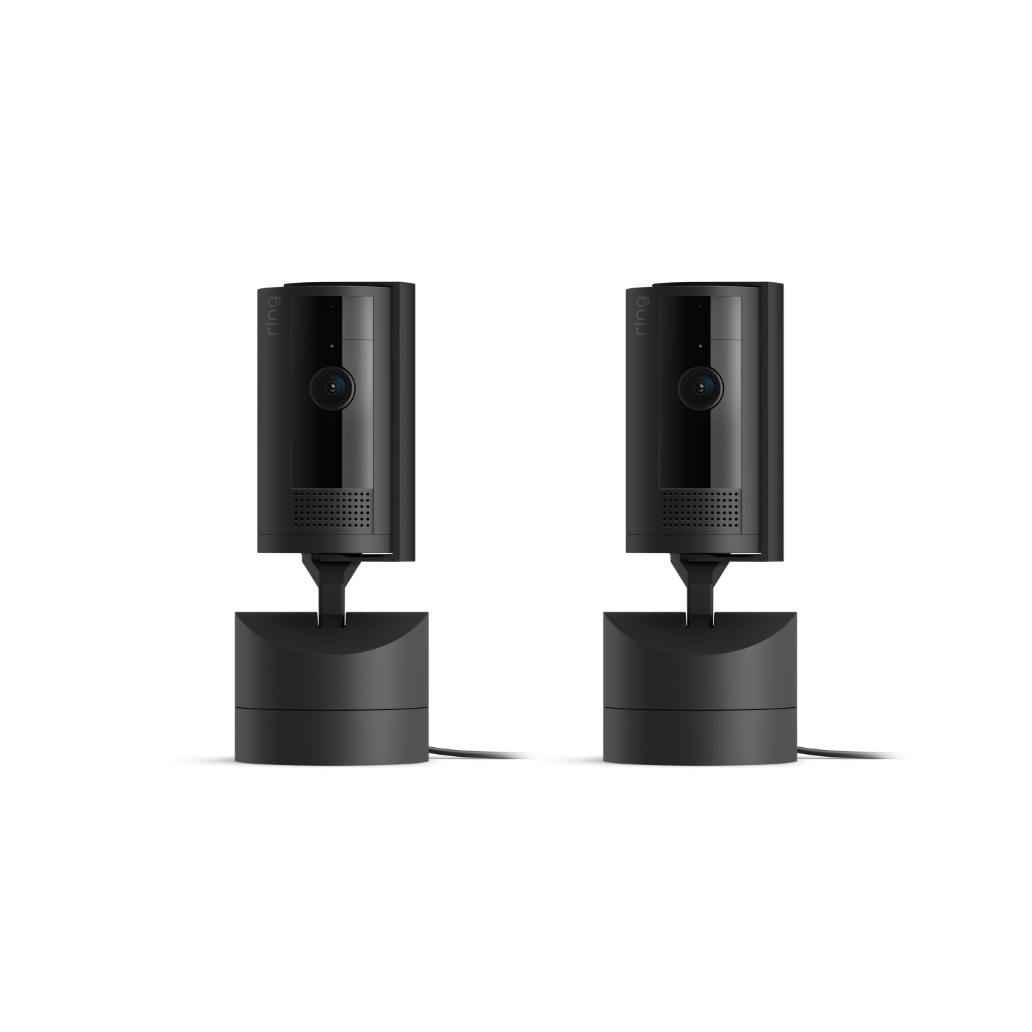 Schwarz:2er-Set Bewegliche Innenkamera (Pan-Tilt Indoor Camera)