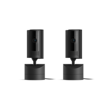 Schwarz:2er-Set Bewegliche Innenkamera (Pan-Tilt Indoor Camera)