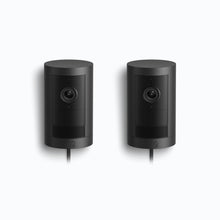 Schwarz:2er-Set Außenkamera Plus Netzstecker (Outdoor Camera Plus)