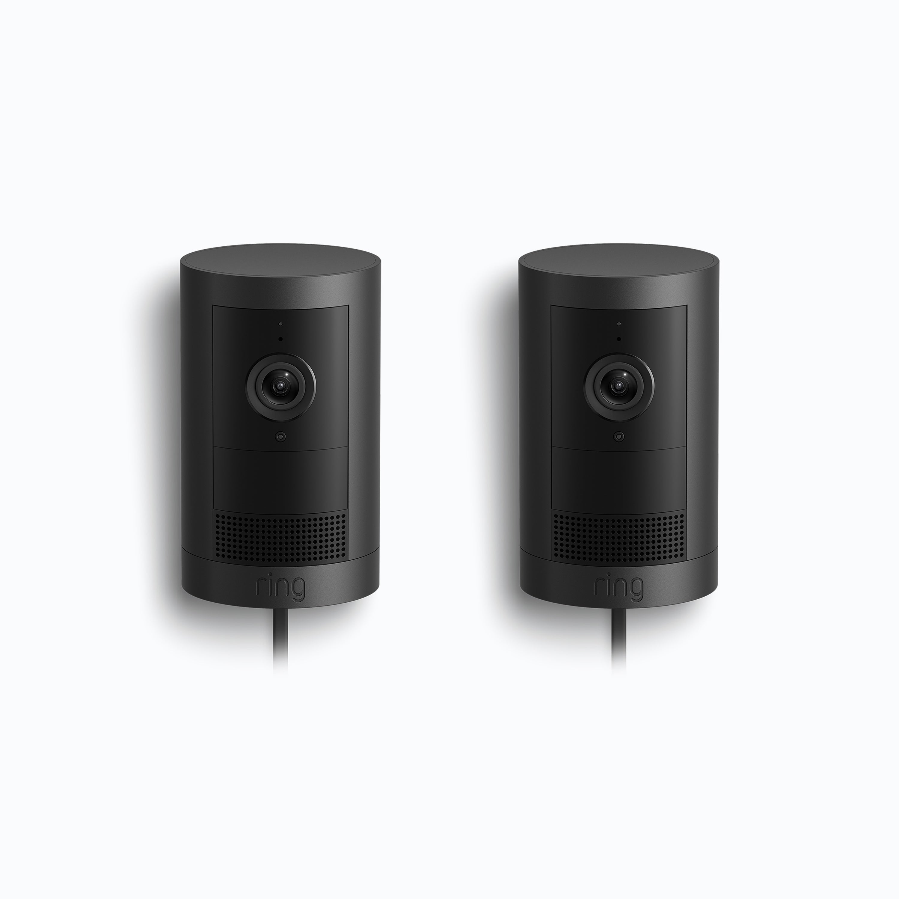 Schwarz:2er-Set Außenkamera Plus Netzstecker (Outdoor Camera Plus)