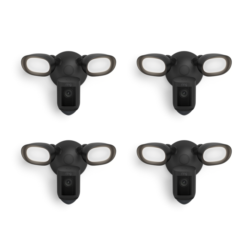 4-Pack Floodlight Cam Wired Pro